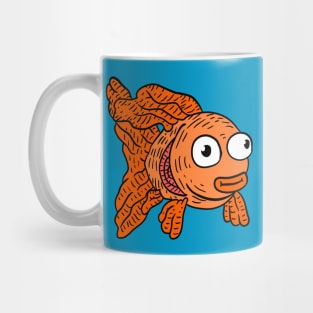 cute goldfish cartoon artwork. pet fish. Mug